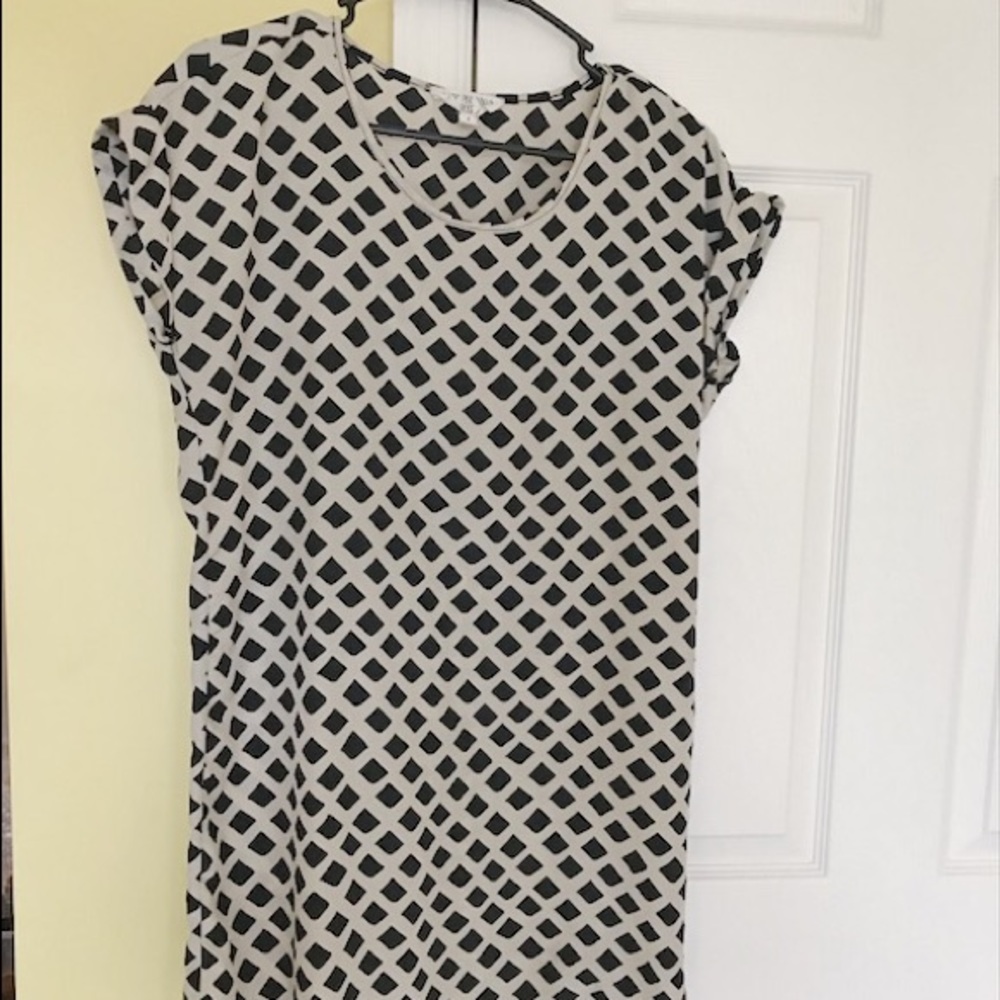 Beautiful Black and Tan Shift Dress